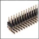 Gold Double Row Right Angle Header - 80 Pin