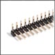 Gold Single Row Right Angle Header - 40 Pin